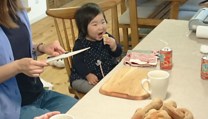 ナチュラルな家　かわいいお家　京都　離乳食パン