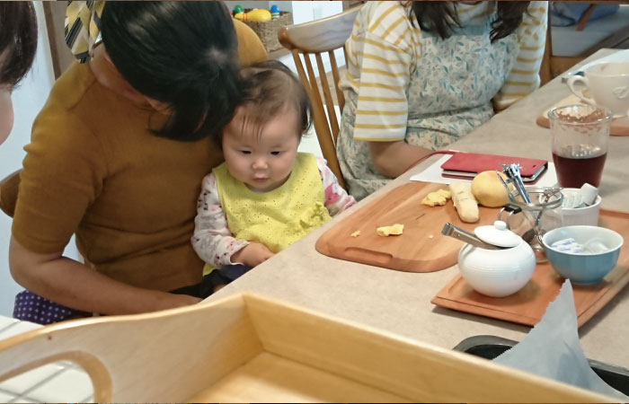 ナチュラルな家　かわいいお家　京都　離乳食パン