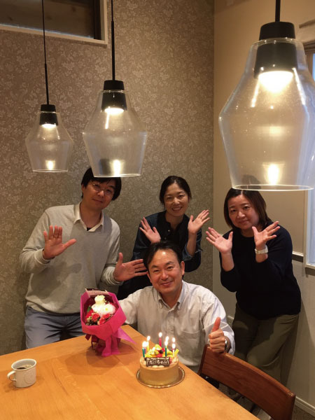 ナチュラルな家のお誕生会