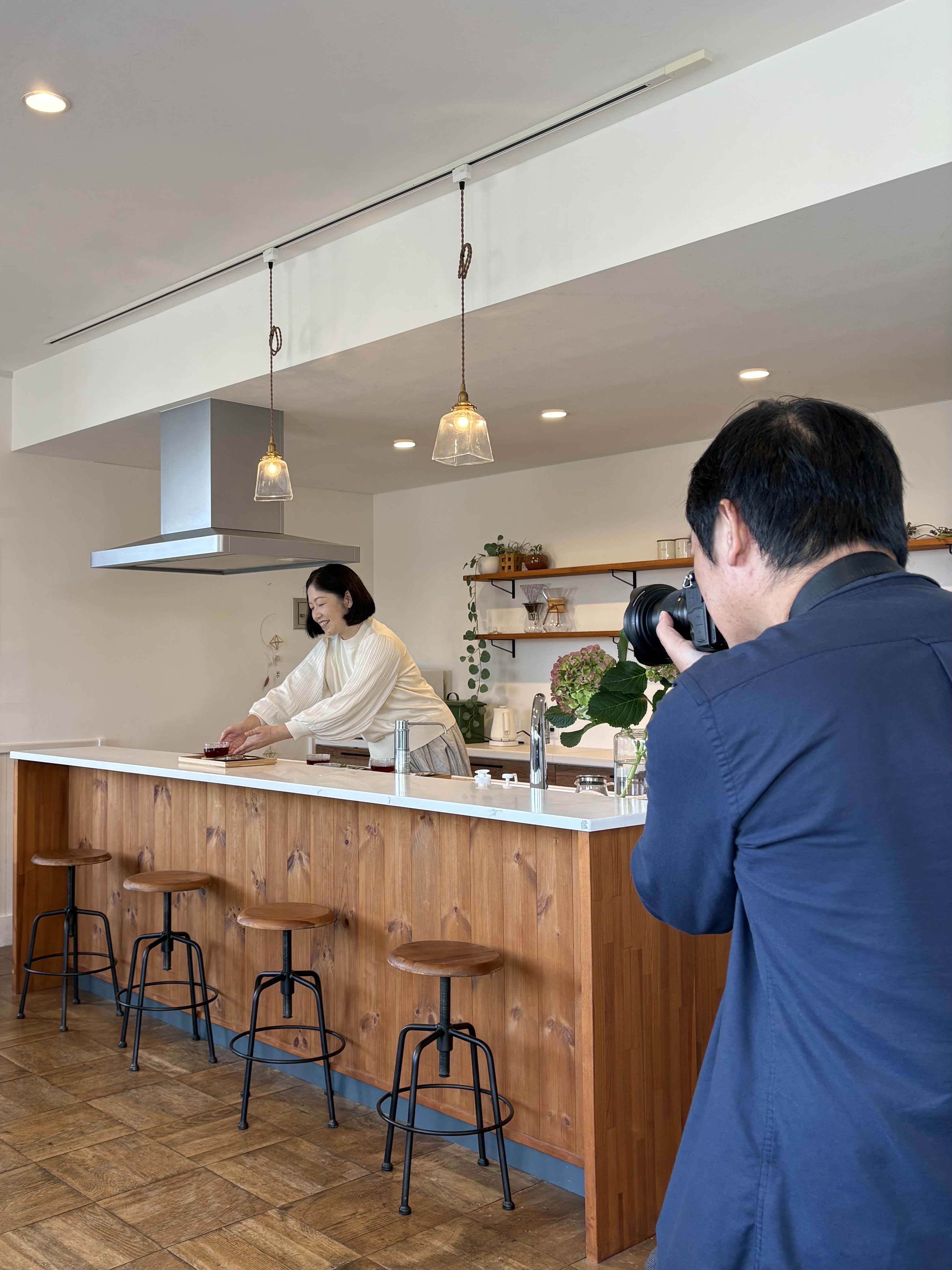 U様店舗　キッチン撮影風景