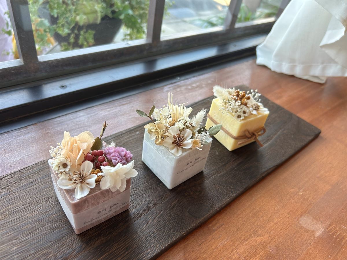 『Leaf.march&eacute;』さんイベント、3人のアロマボックス